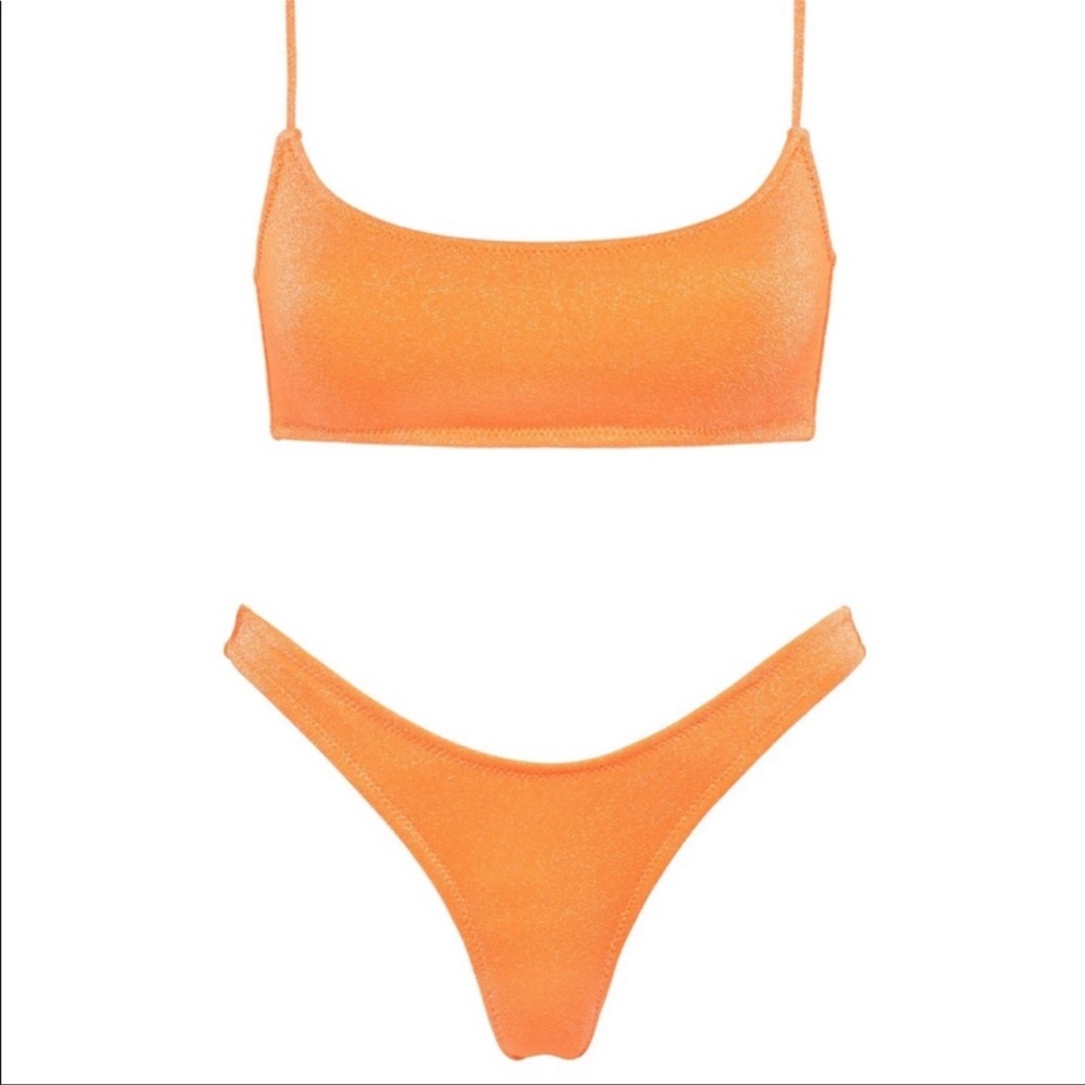 Apricot mica triangl bikini